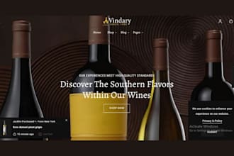 design wine website liquor store wine store juice shopify store soft drink store