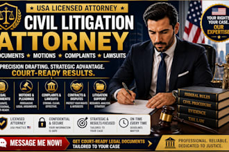 draft legal motions, complaints, pleadings, lawsuits, and court documents