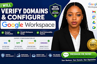 verify domains and configure google workspace mx spf dmarc dkim slack workflow