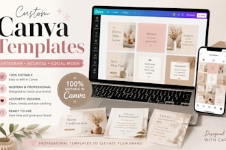 create aesthetic canva templates for your business