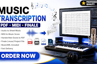 accurately transcribe songs into sheet music lead sheet with lyrics and chord