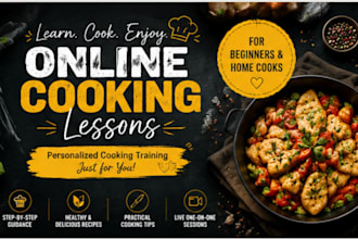 teach you meal preparation and healthy cooking techniques
