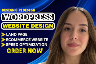 design premium wordpress website or  divi, astra with elementor pro