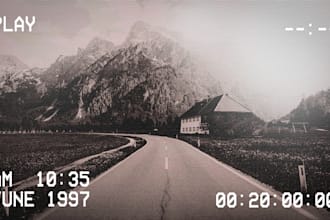 applying a vhs effect to this image in photoshop