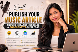 do your music article publish music magazine music blog google news guest post