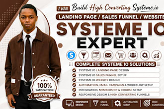 build systeme io landing page sysmeme io sales funnel systeme io website