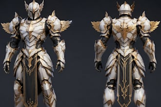 custom cosplay props, 3d helmet, armor, wearable anime props stl for 3d printing