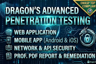 do network, mobile app , and web penetration testing