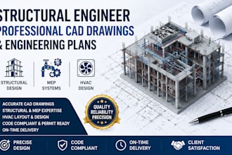 structural engineer professional cad drawings and engineering plans mep hvac