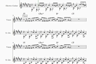 transcribe your song to sheet music