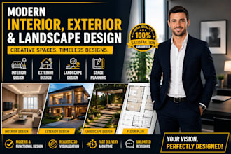 design modern interior exterior and landscape architecture