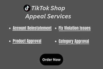 write professional tiktok appeal for account reinstatement