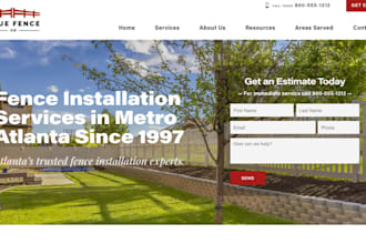 design wix fencing website deck patio contractor website furniture websie
