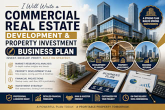 write real estate property investment rental logistics delivery business plan