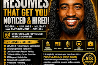 create and modify your federal, military, law enforcement CV