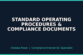 write standard operating procedures, sops and compliance docs