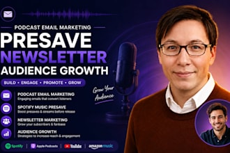 do podcast email marketing, spotify music presave newsletter and audience growth