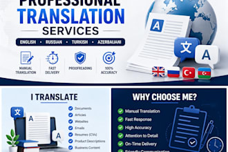 translate english, russian, turkish and azerbaijani