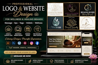 massage therapy logo spa flyer yoga massage therapy website