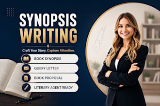 write your book synopsis, query letter, and screenplay for literary agents