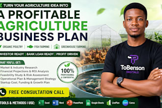 organic poultry farm, greenhouse fish farming agriculture startup business plan
