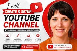 create and setup youtube channel