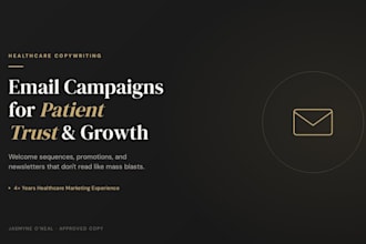 write email campaigns and newsletters for healthcare brands