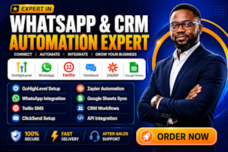 gohighlevel whatsapp twilio zapier clicksend gmail google sheets integration