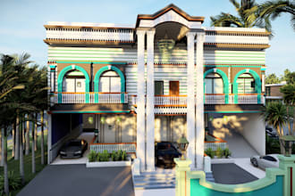 do realistic  3d   render