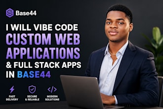 vibe code custom web applications and full stack apps in base44