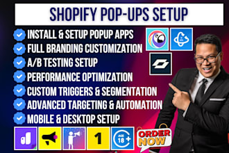 setup shopify pop ups pop convert alia qikify attrac toastibar 1cp poptin avp