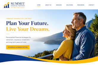 build squarespace financial wix advisor retirement insurance planning website