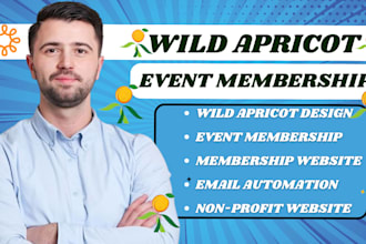 develop event membership website design wild apricot event membership website