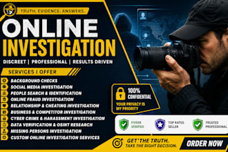 be your online investigation consultant for osint and research