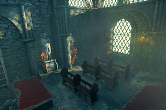 design 3d environment terrain 3d lanscape level design 3d scene game environment