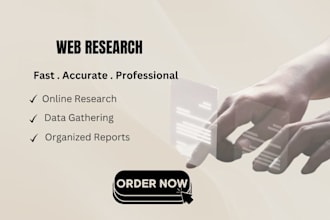 do web research and data collection