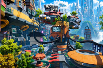 create 3d environment for games, metaverse, ar and VR