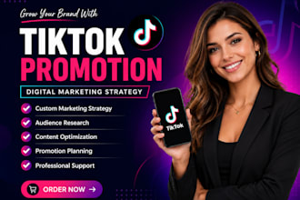 do a tiktok marketing strategy video promotion  with a custom campaign