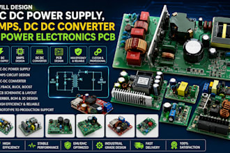 design ac dc power supply smps dc dc converter and power electronics pcb