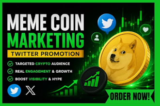 do twitter marketing, crypto memecoin, token launch, ico,dex, telegram community