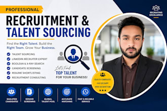 be your recruiter for talent sourcing and hiring candidates