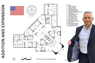 design architectural plans for church, school, restaurant and hospital