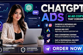 create high converting chatgpt ads, ai ad copy sales campaigns