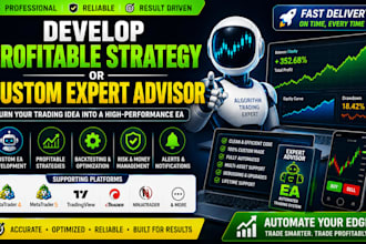 develop profitable strategy or custom expert advisor