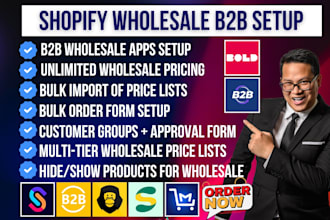 setup shopify wholesale b2b sparklayer ymq gorilla sami massy custom pricing bss