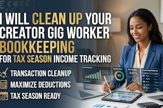 clean up your creator gig worker bookkeeping for tax season income tracking