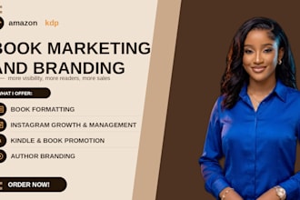 do complete author branding, kindle promotion and instagram grow