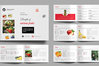 design wholesales product catalog brochure for food and beverages distribution