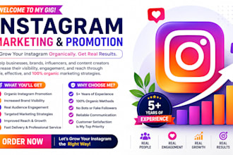 do instagram marketing and promotion for super fast organic growth
