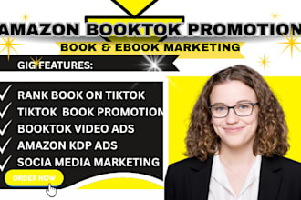 booktok promotion amazon kdp ads book trailer tiktok video influencer video